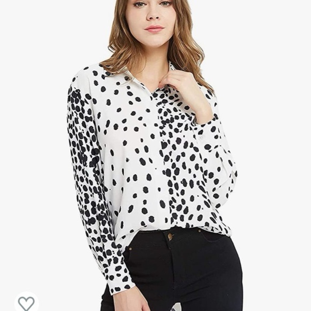 Beautiful Dalmatian print blouse